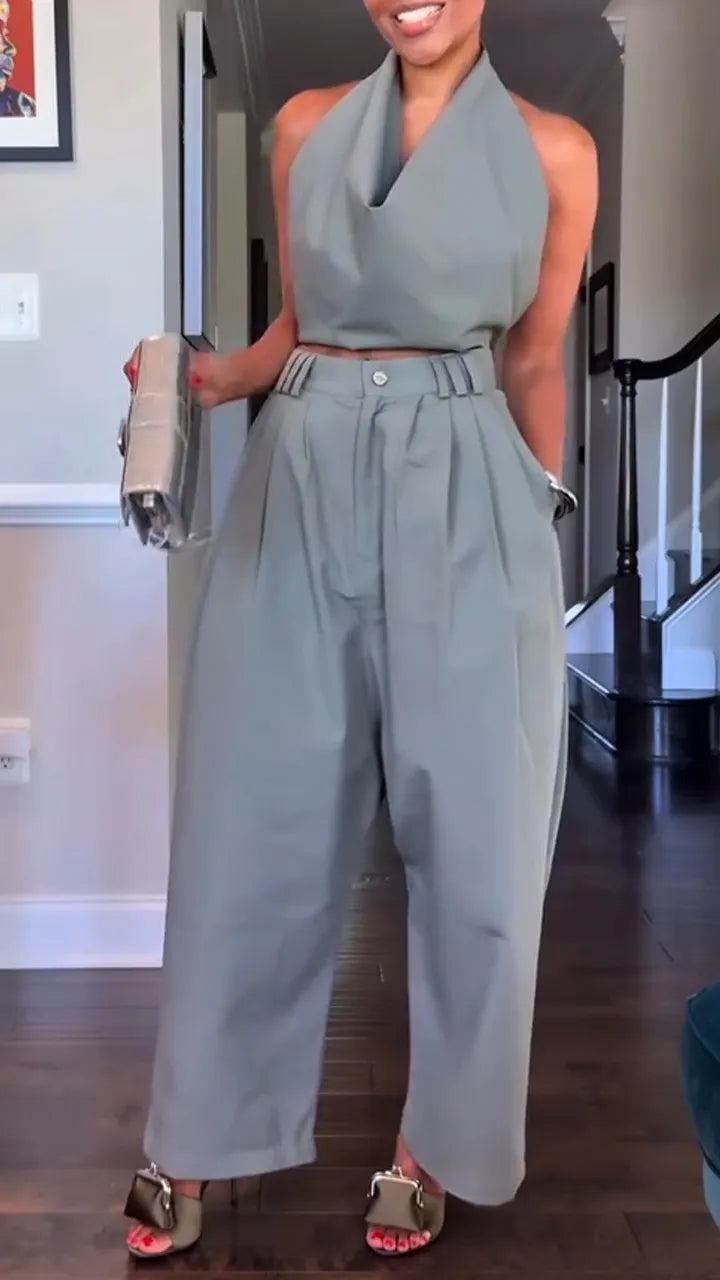 Conjunto Calça e Cropped