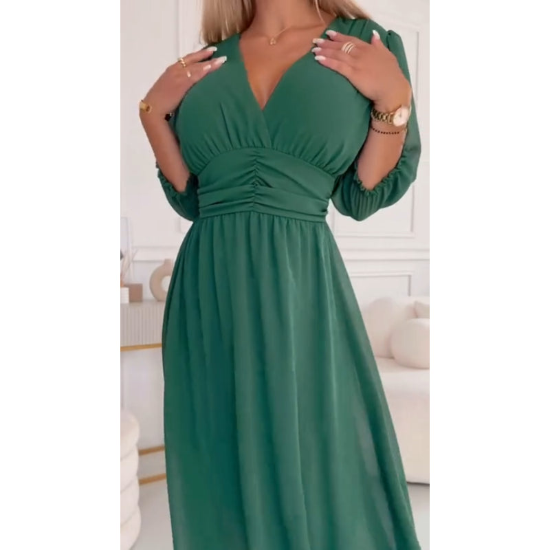 Vestido Longo Acinturado Encanto