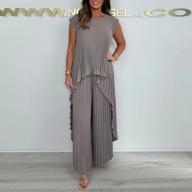 Conjunto Plissado Casual