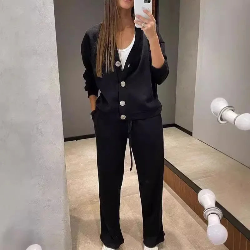 Conjunto Calça e Blusa Com botões